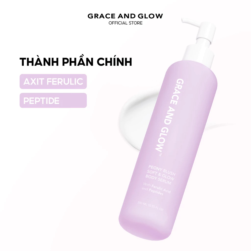 dưỡng thể Grace And Glow Peony Blush Bright & Glow Body Serum