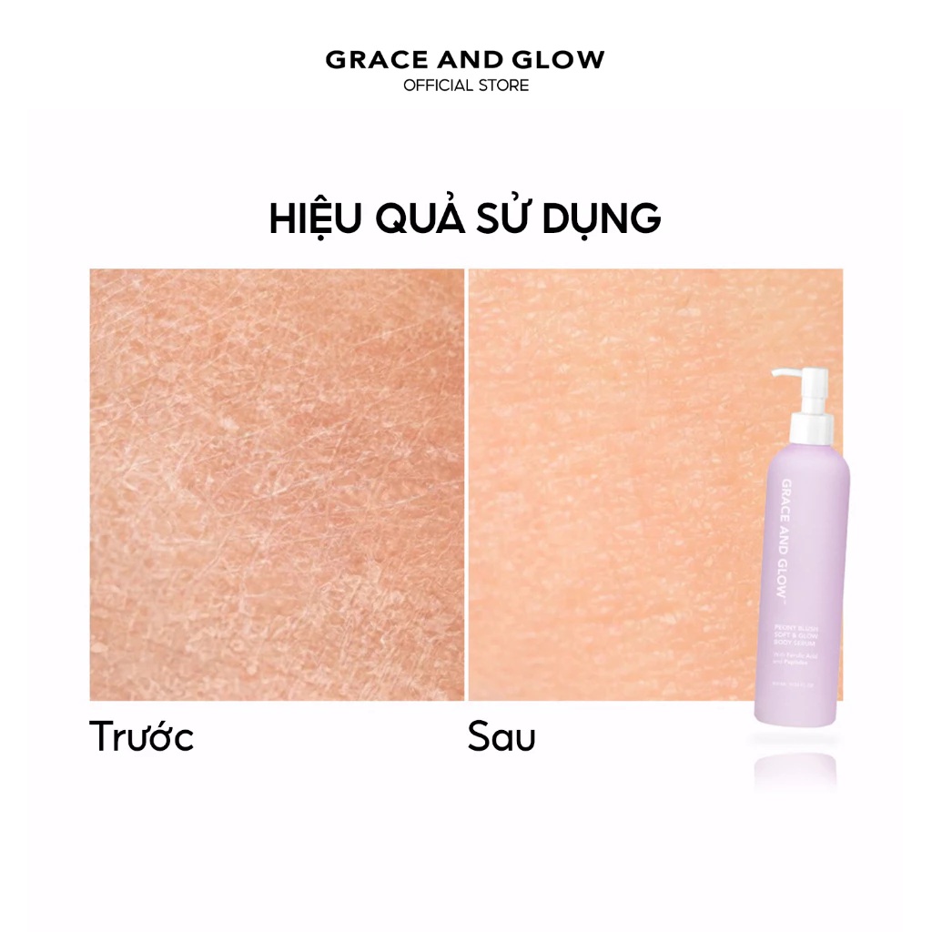HIệu quả Grace And Glow Peony Blush Bright & Glow Body Serum
